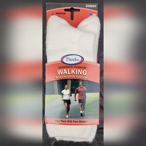 Thorlos Unisex Cushioned Walking Socks USA - Size Medium M 5.5-8.5 /W 6.5-10